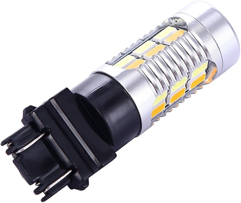 3157 3057 3357 4157 Đèn LED báo rẽ Phanh màu hổ phách Công tắc ngược 22 SMD với máy chiếu