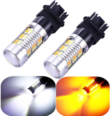 3157 3057 3357 4157 Đèn LED báo rẽ Phanh màu hổ phách Công tắc ngược 22 SMD với máy chiếu