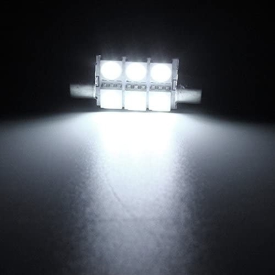 Festoon C5W 5050 6SMD LED Đèn nội thất ô tô Bóng đèn Vòm màu xanh trắng DC 12V 31mm 36mm 39mm 41mm